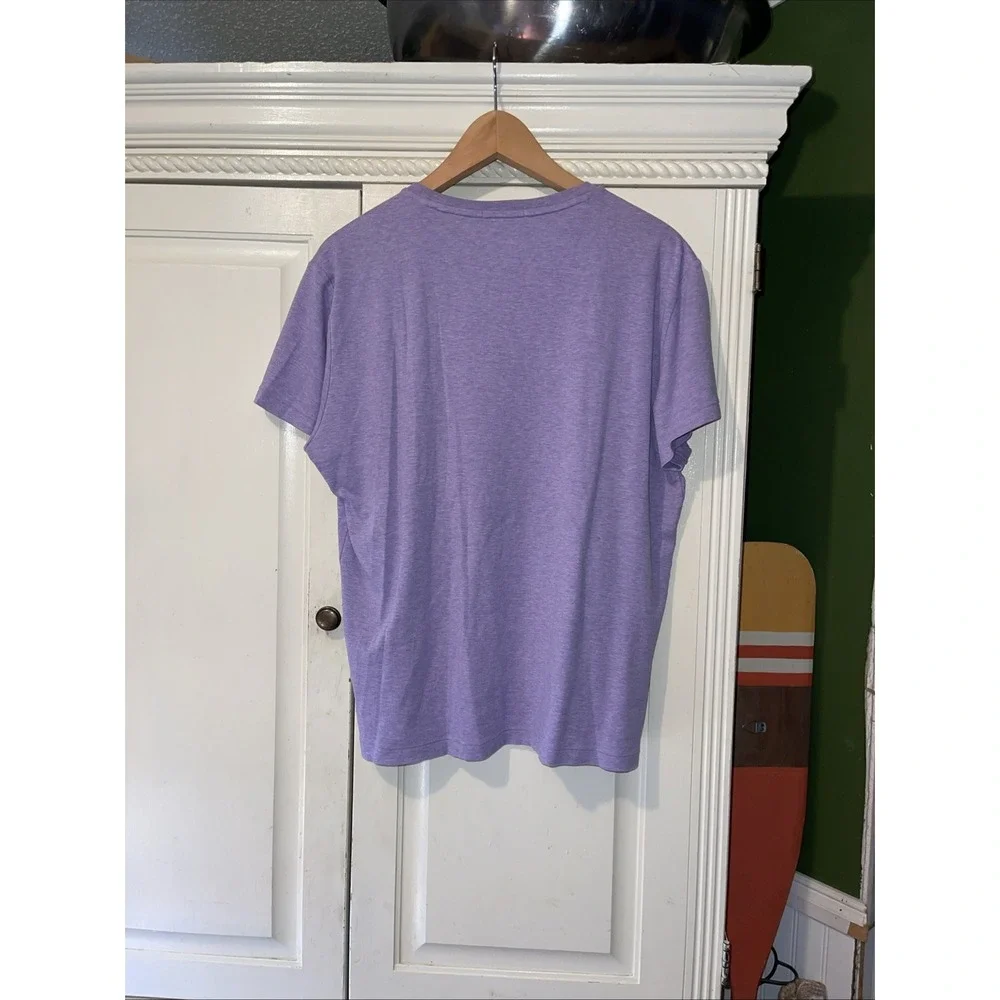 Polo Ralph Lauren Custom Slim Fit Tshirt Men Large Purple Flesh Pony